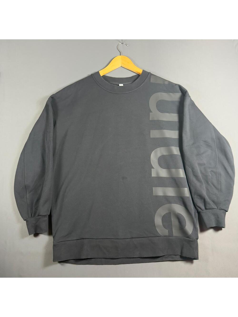 Lululemon Long Sleeve Crewneck Sweatshirt Black Sweater Jet Black Size 8